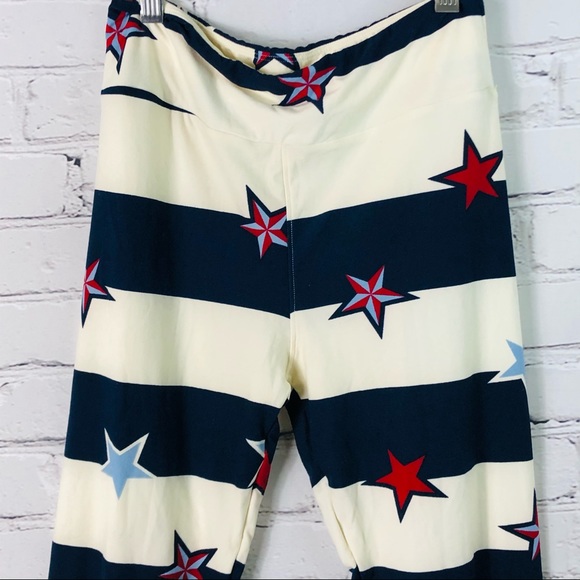 LulaRoe:❤️🤍💙 Patriotic leggings Size: One-Size - Picture 2 of 8